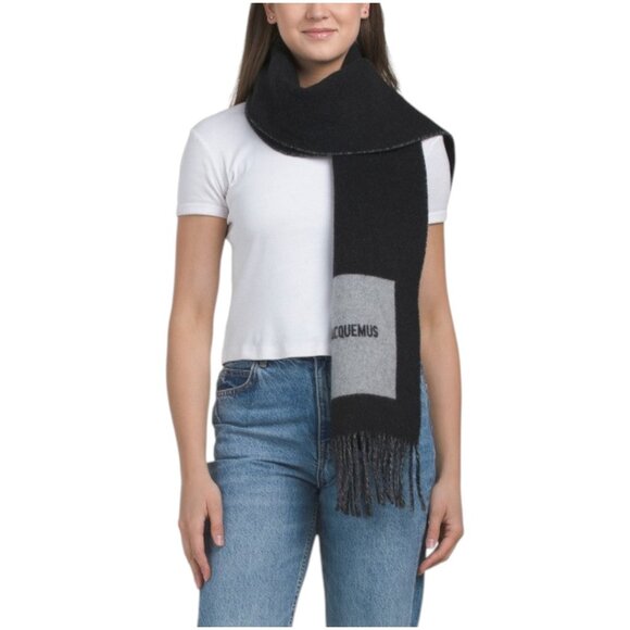 JACQUEMUS Made In Italy Virgin Wool Lecharpe Scarf - Picture 1 of 2
